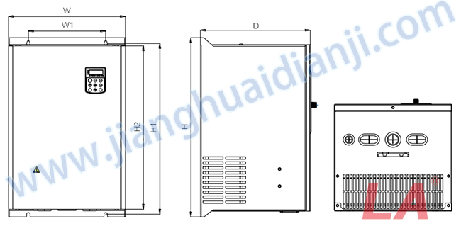 VD300系列電液伺服驅(qū)動(dòng)器外形及安裝尺寸圖 - 六安江淮電機(jī)有限公司